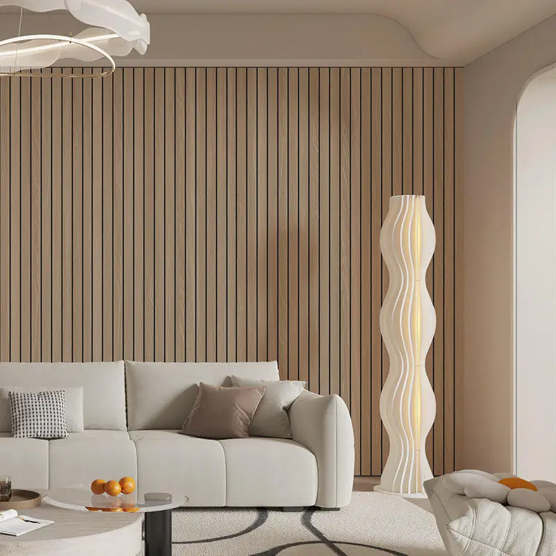 3D Wooden Grid Pattern Wall Panels Waterproof and Durable Wallpaper DIY Peel and Stick Wall Stickers for Home Decoration