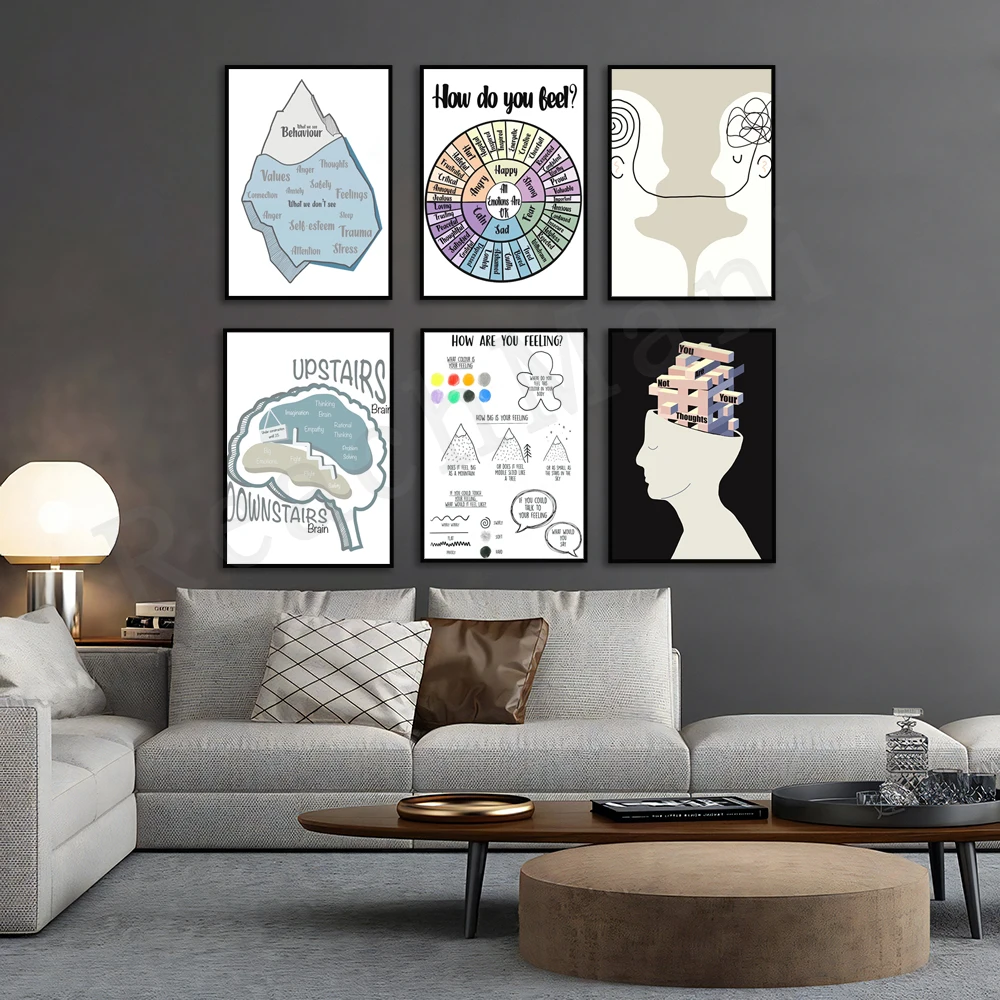 انتشار العقل، مهارات فصل، همسة الماسلو للاحتياجات، علاج القبول والالتزام، ملصق الصحة النفسية #2