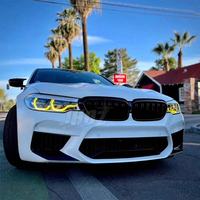 Yellow Amber LED Angel Eyes DRL Board Set For BMW 5 Series M5 F90 G30 G31 G38 G32 2017-2020 Adaptive LED Headlight 63117214939 view 4