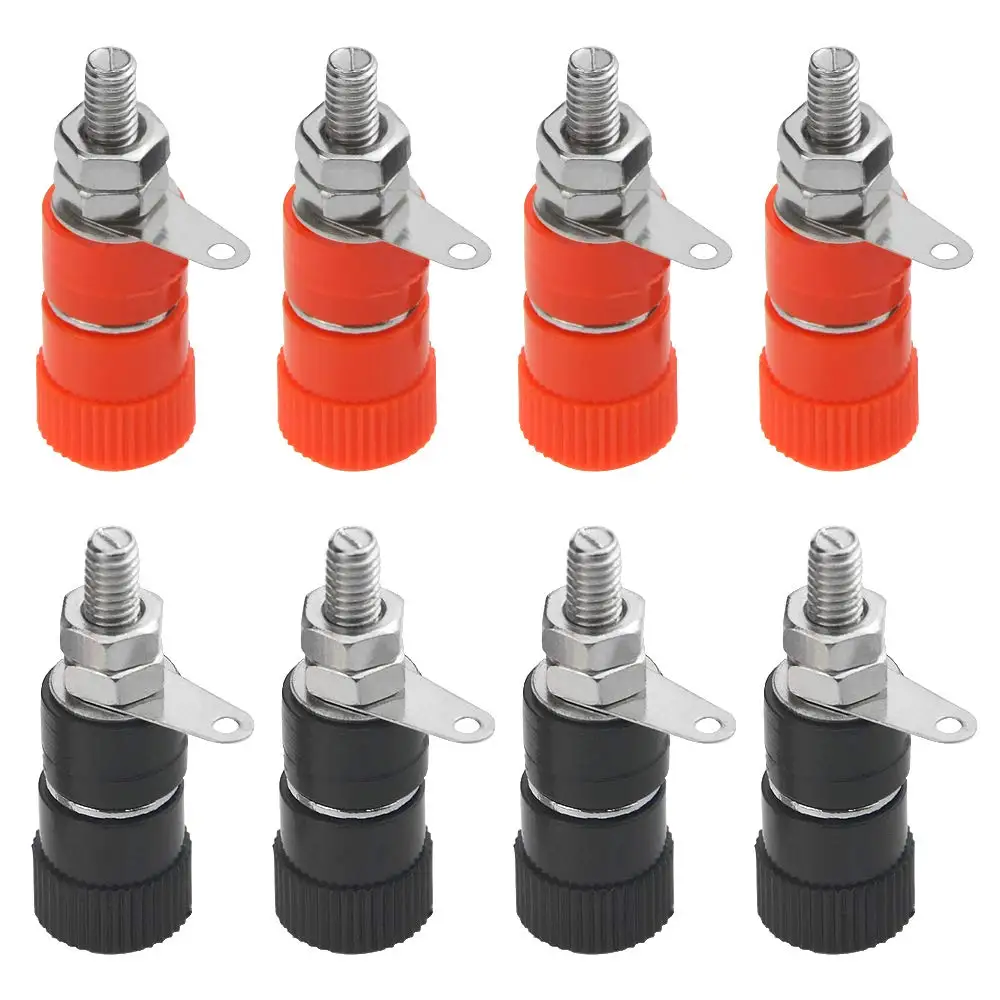 10 PCS Binding Posts Terminals 4mm Banana Plug Socket 4mm Terminal Connector for Amplifier Arduino