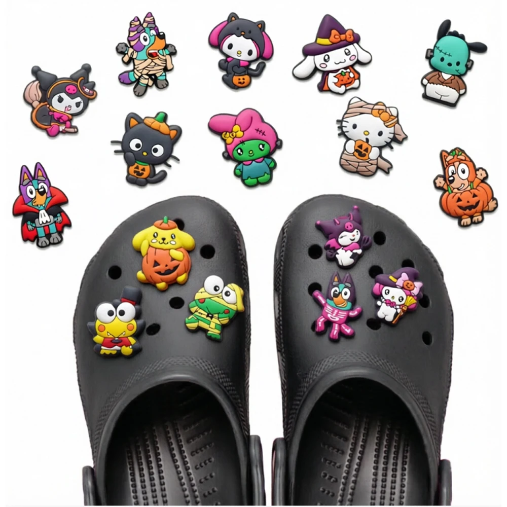 Mesuca cartoon Shoe Charms PVC Kawaii Cinnamoroll Shoe Decorations for Girls Waterproof Shoe Perfect for Gifts and Party Favors