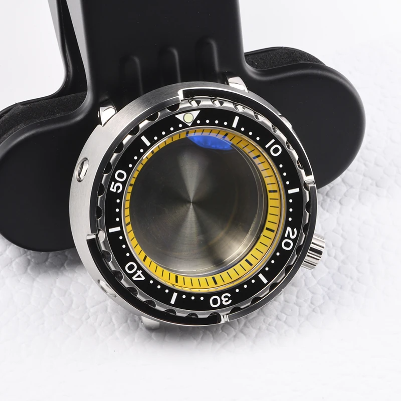 Stainless Steel watch case super luminous Tuna Can Sapphire diving case fit Seiko mod for NH35A NH36A Automatic Movement mod