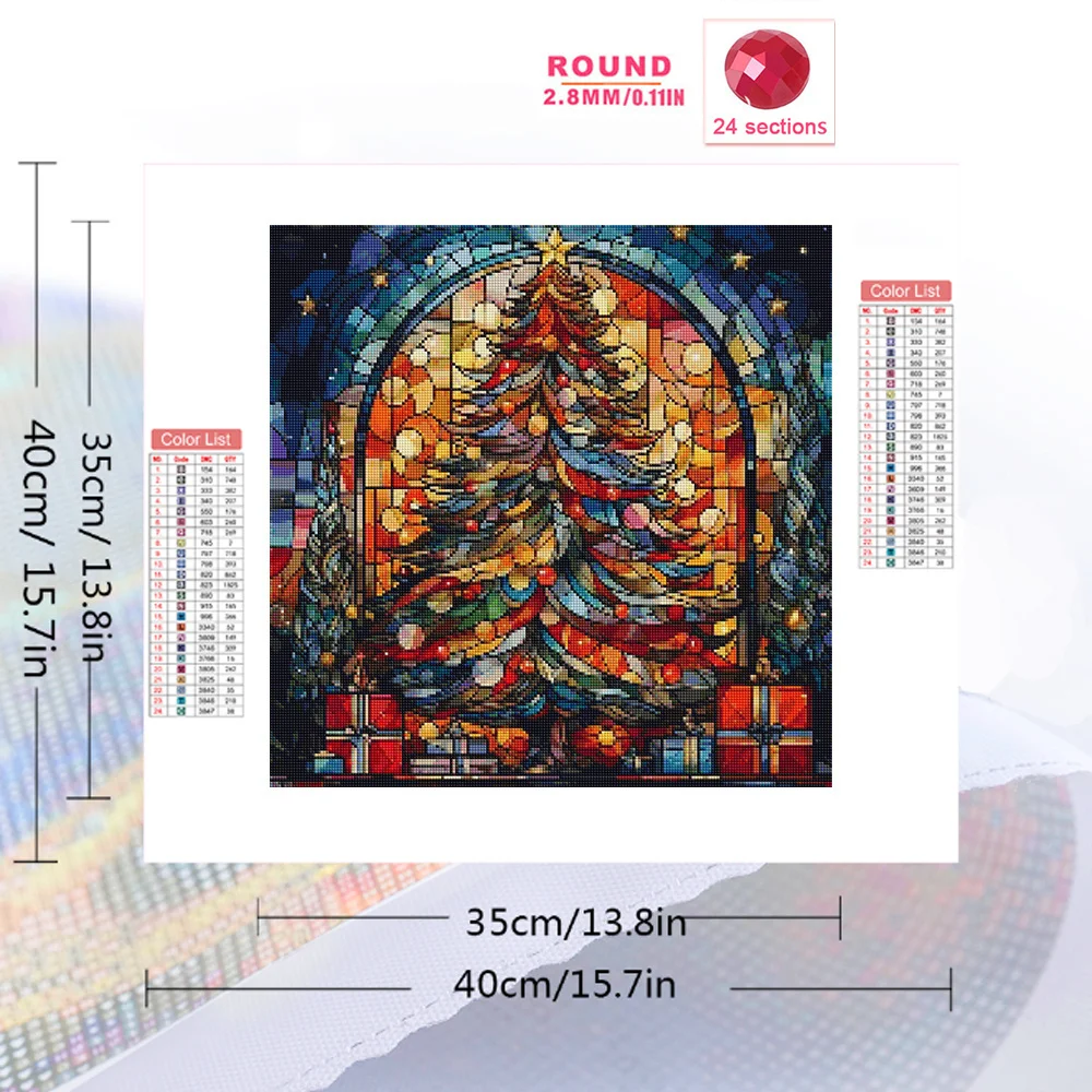 Evershine DIY Landscape Diamond Painting Christmas Tree Full Square Round Mosaic Needlework Embroidery Child Gift