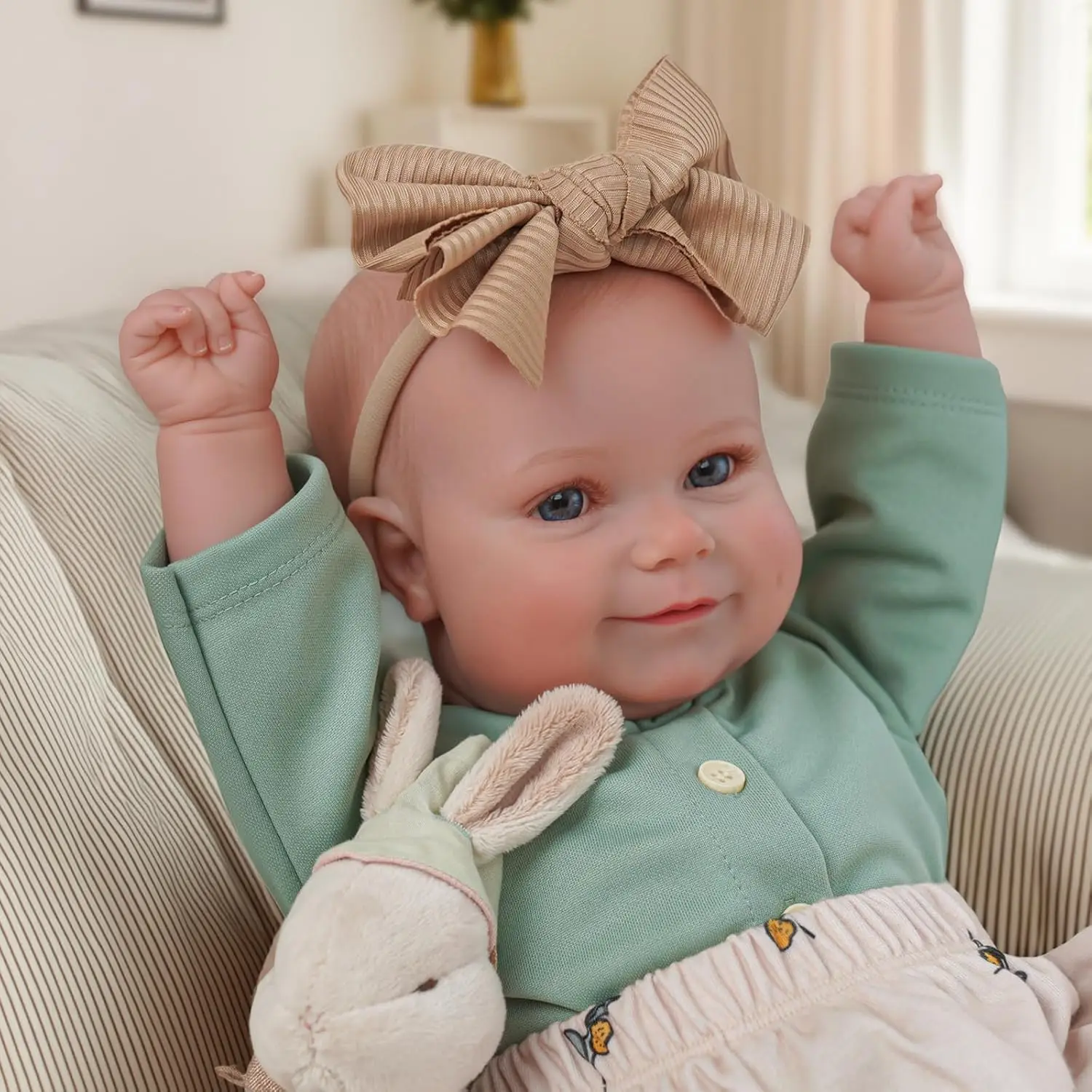 

Reborn Baby Dolls, 20" Vinyl Realistic-Newborn Baby Doll Poseable Real Life Baby Dolls with Accessories for Kids Age 3+