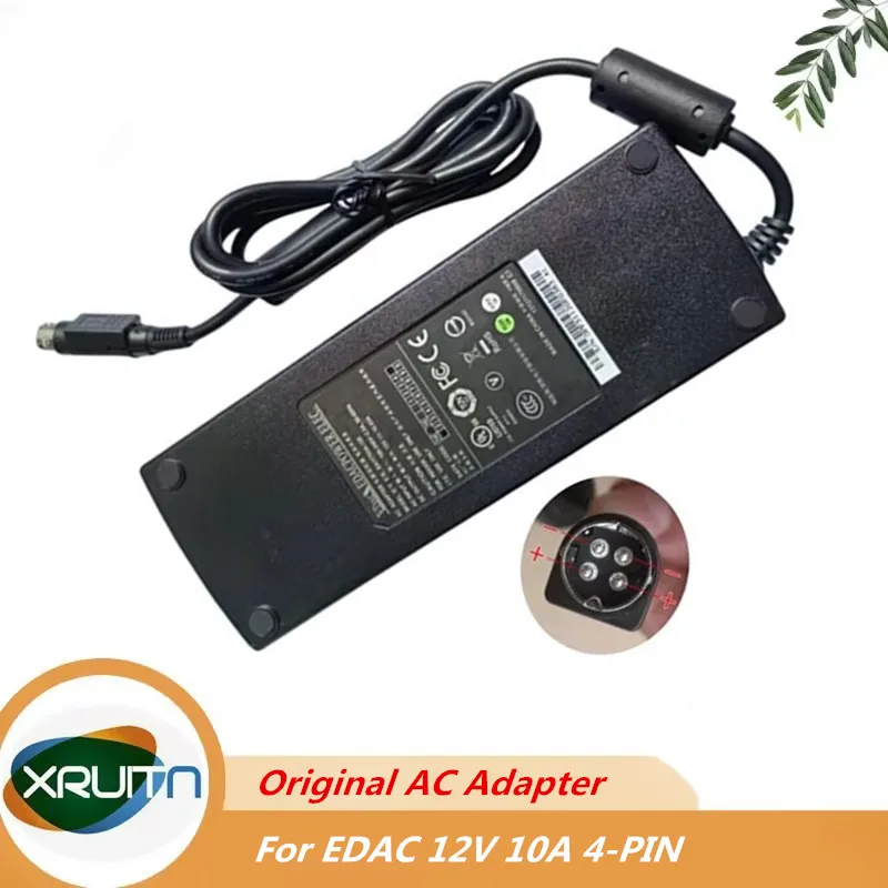 

Оригинальный адаптер переменного тока EDAC 12 В, 10 А, 120 Вт EA11011H-120, арт. 888-500-029, блок питания для Synology DS918+ ds415+ DS916 с 4 контактами