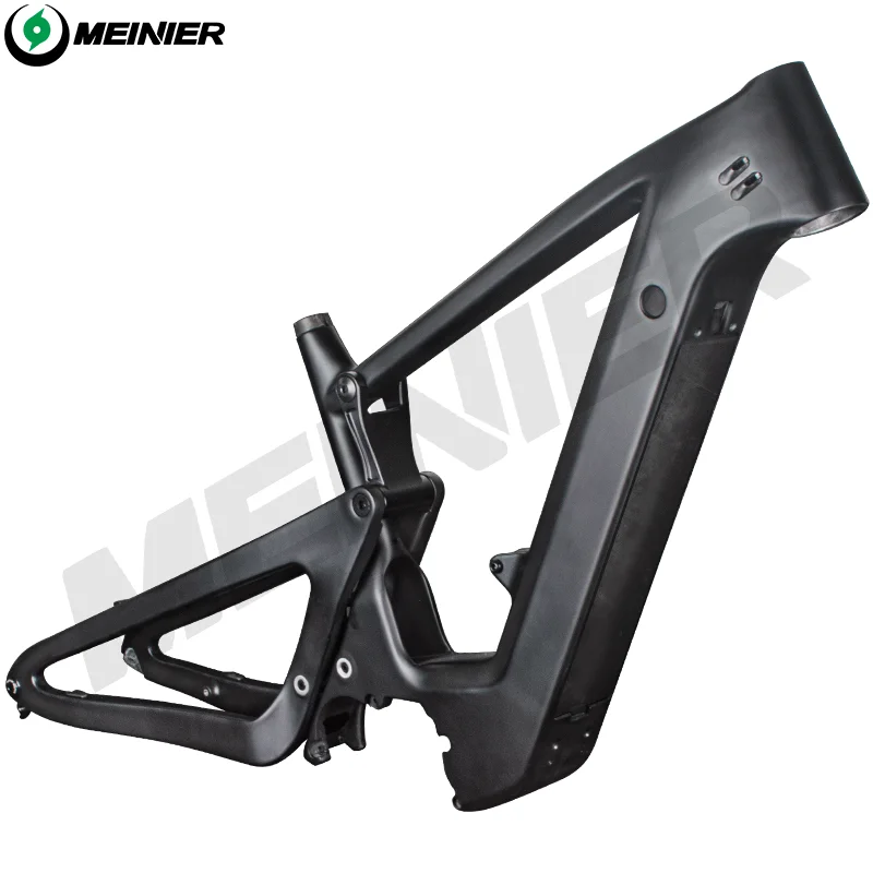 E-MTB Bike Carbon Frame, 29er Suspension frame, Compatible with Bafang M500, M600 Mid Motor, 250W, Motor and Battery