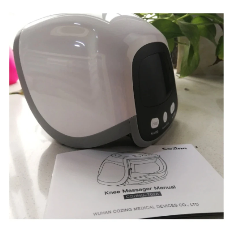 Almofada massageadora de joelho aquecida recarregável, terapia térmica infravermelha e por vibração para alívio da dor nas articulações e fluxo sanguíneo aprimorado