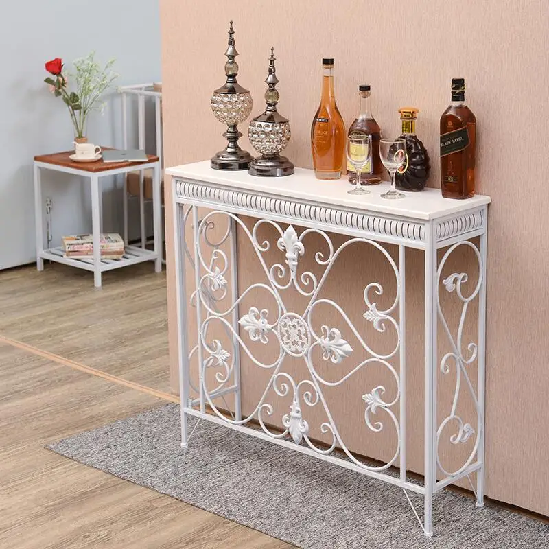 

Sleek Entryway Console Desk Space-Saving Side Table American Radiator Cover for Living Room Functional & Stylish Wall Storage