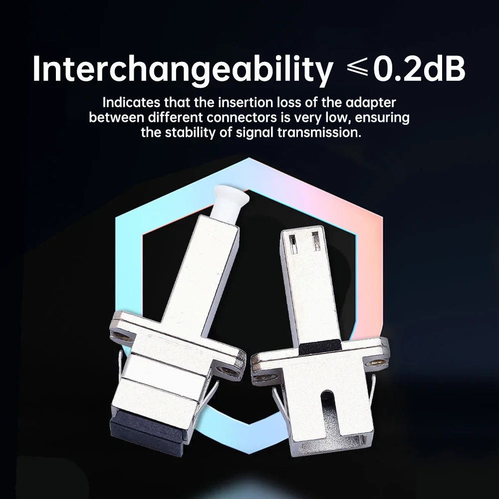 Natalink Adattatore UPC femmina da SC a LC Connettore in fibra ottica ibrida Simplex Adattatore monomodale flangia in fibra per accoppiatore FTTH