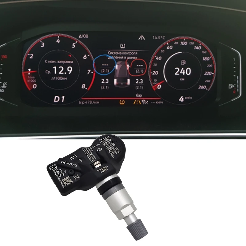 Tire Pressure Sensor Monitoring System TPMS 5Q0907275B 433MHZ For - RS3 BENTLEY Bentayga -PORSCHE Beetle Golf Eos