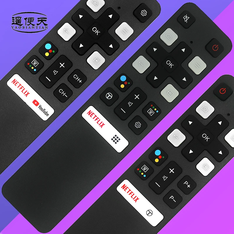 RC802V FNR1/FUR7 جهاز تحكم صوتي لأجهزة تلفزيون TCL الذكية 43/49P30FS، 43/55C715، 55/65P8S، 50/55/65P8، 75EP660,32P30S,32S6500A,40S330,43S434,32ES560 43P615 #1