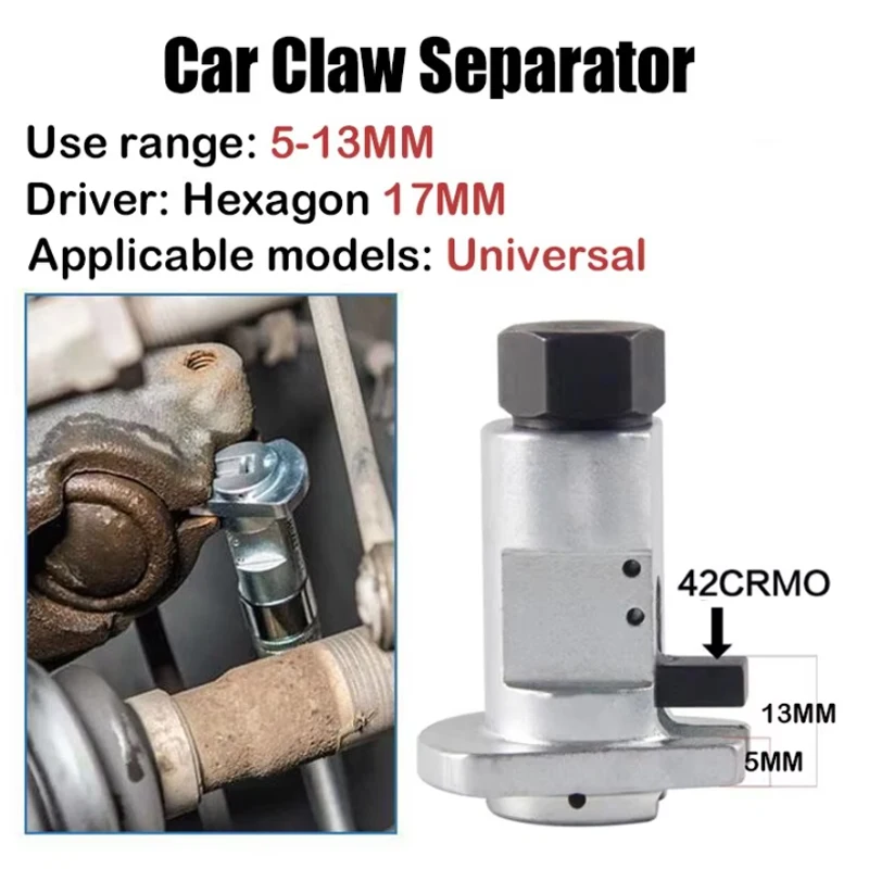 

Remove the tool. Automotive hydraulic shock absorber removal claw rod spreader, suspension separator, manual ball joint