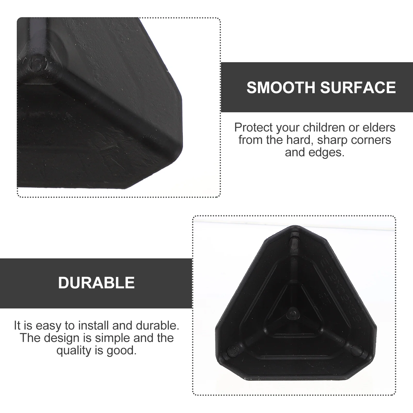 Furniture Corner Protector Packaging Heavy Duty Shipping Boxes Plastic Guard Black