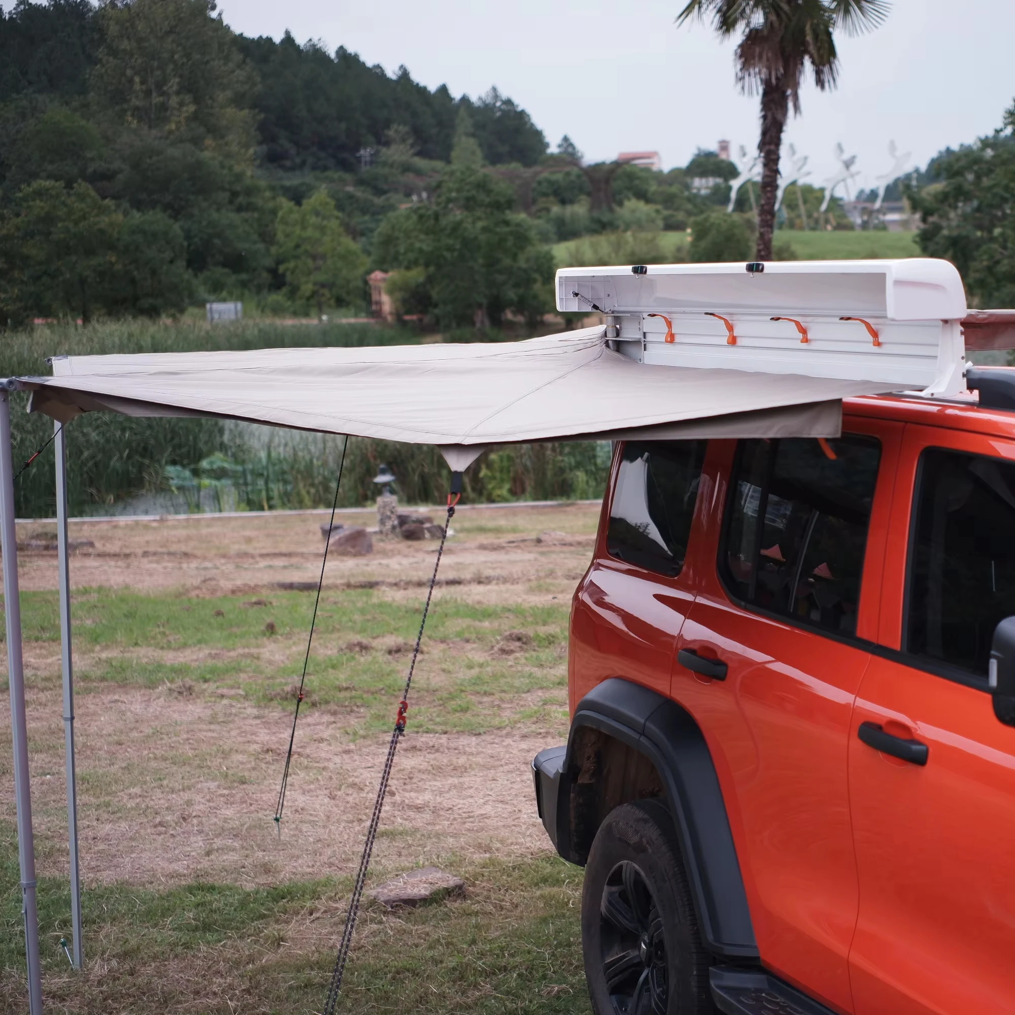 New Arrival F16 Full Cassette Car Side 270 Awning For SUV Truck Caravan Trailer