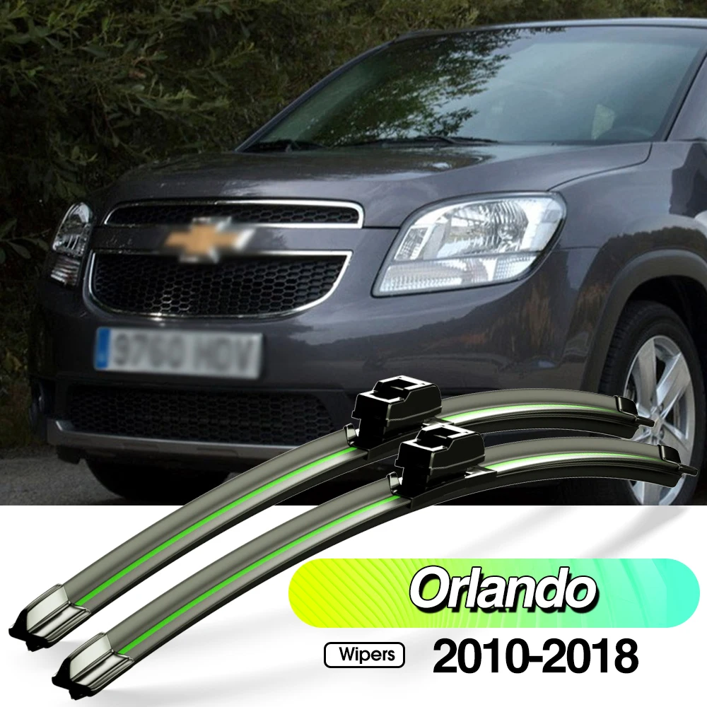 

For Chevrolet Orlando 2010-2018 2pcs Front Windshield Wiper Blades Windscreen Window Accessories 2011 2012 2013 2014 2016 2017