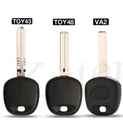 jingyuqin Replace Remote Transponder Ignition Car Key For Toyota Tacoma RAV4 PRADO Camry With TOY48 / Toy43/VA2 Blade NO Chip
