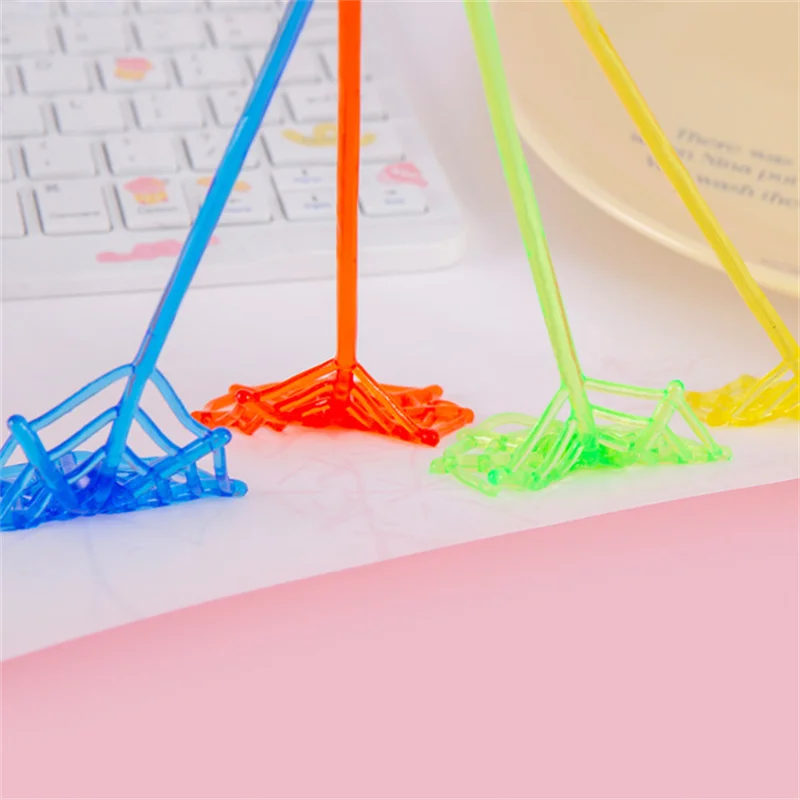 5/10/50PCS Random Color Stretchable Climbing Spider Web Tricky Toys Kids Birthday Party Baby Shower Gift Rewards Halloween Party