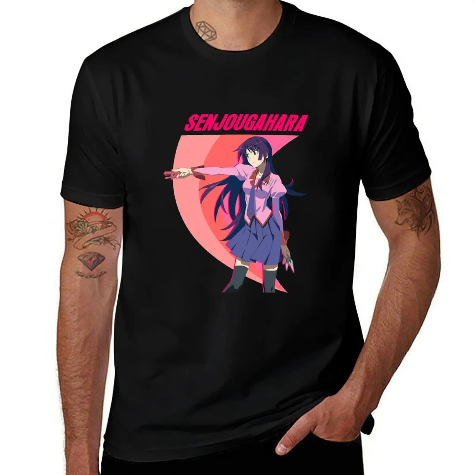 

t shirt essential tees senjougahara graphic man shirts graphic T-Shirt man t for hitagi T-Shirt shirts for t