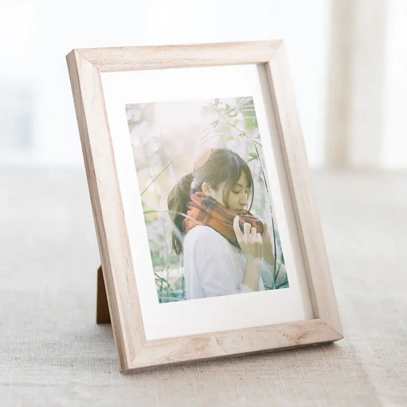 VCC Benutzerdefinierte Foto Holz Bilderrahmen für Wände 10X15 15X20 20X25 A4 Vintage Fotorahmen Ständer für Bilder Gedenkgeschenk 5