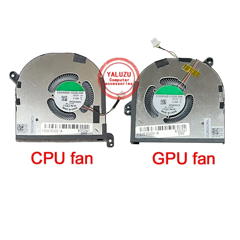 New Laptop CPU GPU Cooling Fan For Dell XPS 15 9500 XPS 15 9510 P91F Precision 5550 M5550 5560 M5560