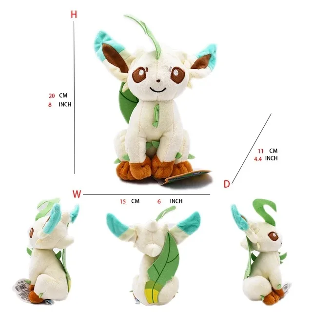 Kawaii Mimikyu Eevee wypchana pluszowa zabawka Pokemon Evolution Umbreon Flareon Jolteon Glaceon Vaporeon Sylveon Espeon Peluche lalki