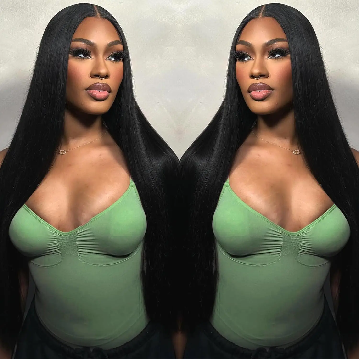 26 42 Inch 13x6 HD Transparent Bone Straight Lace Frontal Wigs 5x5  Human Hair Wig 200 250 Density for Women