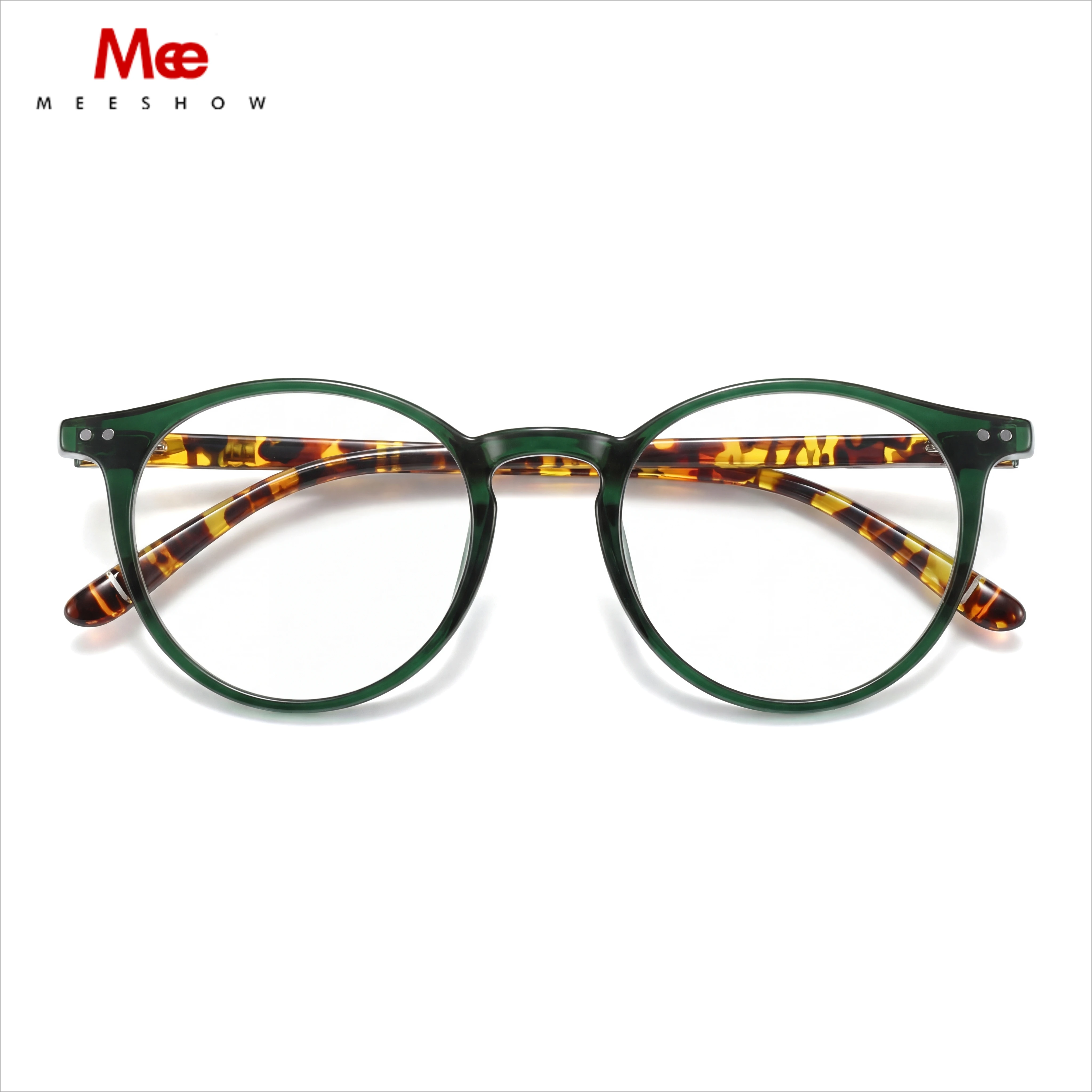 

Очки для чтения MEESHOW в стиле ретро, круглые, для мужчин и женщин, оптические, с диоптриями, для близорукости, дальнозоркости, прогрессивные, 50 мм, средний размер