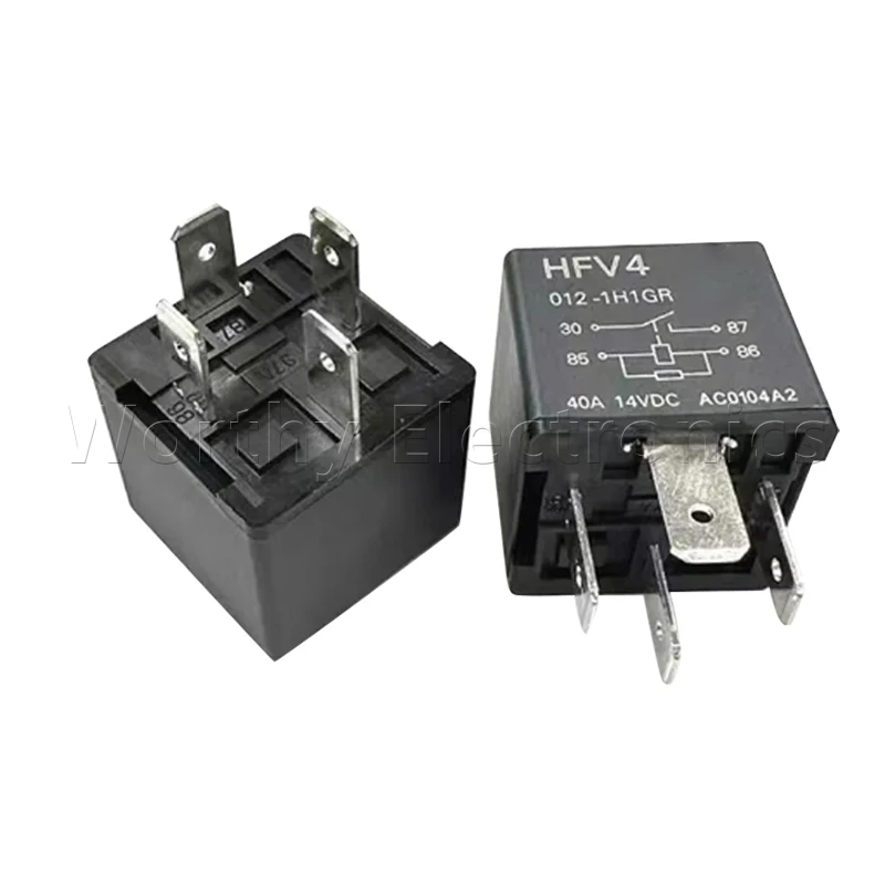 

Free shipping 10pcs/lot relay 12VDC 40A 4PIN HFV4-012-1H1GR