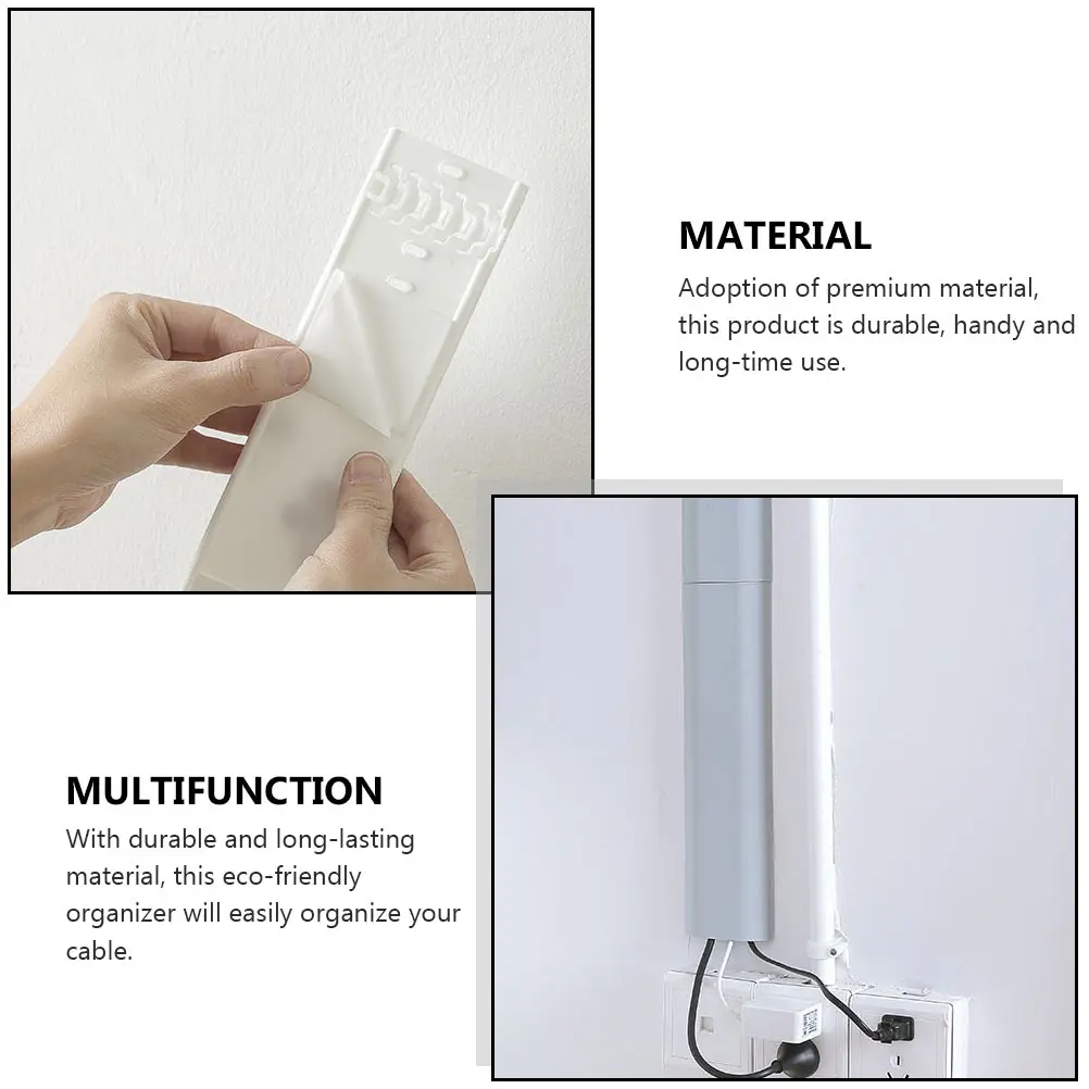

5 Pcs Wire Storage Box Durable Long Use Cover Design Unexposed Cable Ground Stick Prevent Damage Plastic PP Network