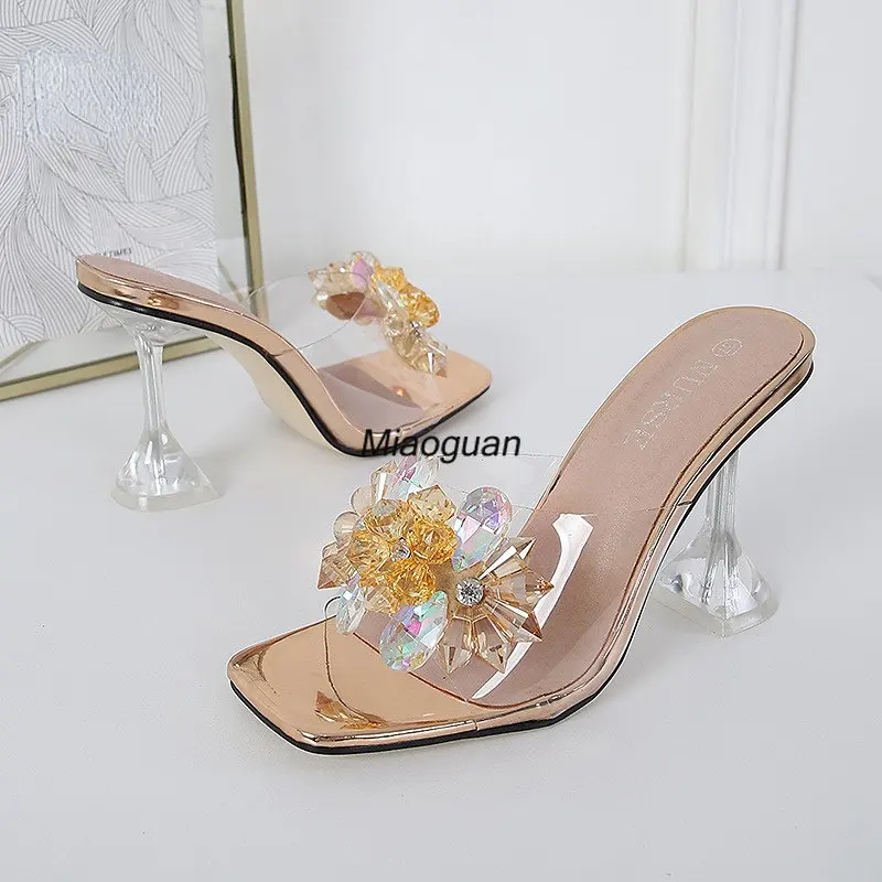 2023 letnie buty damskie czółenka modne damskie obuwie buty z kryształkami marki damskie szpilki 9cm Super Plus rozmiar 42 43 44 45 46