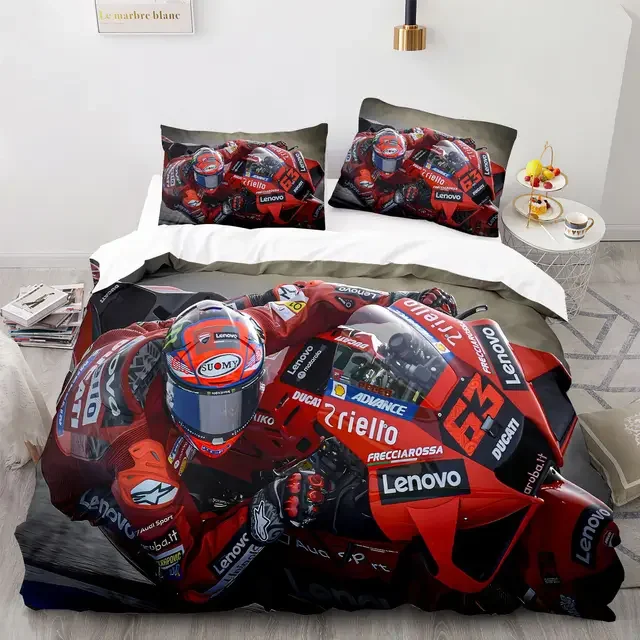 Marquez 93 Zestaw pościeli Poszwa na kołdrę Twin Full Queen King 3D Print Marc Marquez 93 Poszwa na kołdrę z poszewkami na poduszki do dekoracji