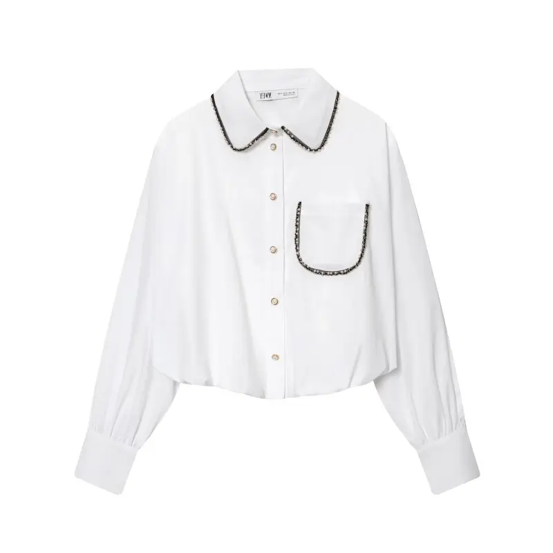 

Повседневная женская рубашка с воротником с лацканами, летне-осенние женские топы с длинными рукавами, офисные женские рубашки, уличная внутренняя рубашка