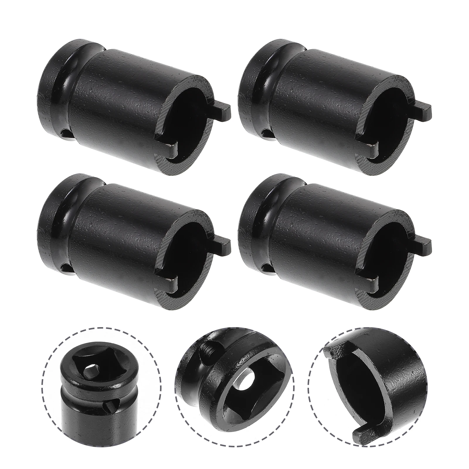 

4pcs Angle Wrench Durable Carbon Angle Grinder Parts Steel Anti-Slip Home Auto Repair Tools Socket Attachment Parts