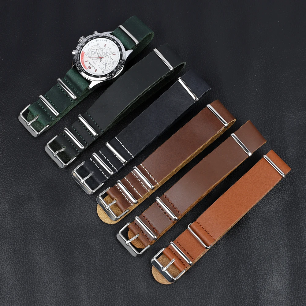 18mm 20mm 22mm 24mm Men Watch Band Black Brown Coffee Watch Strap Calfskin Wristband Bracelet