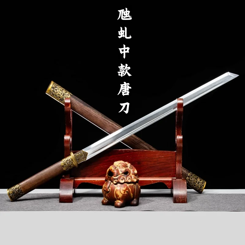 Tang Hengdao Longquan High Manganese Steel Integrated Sword and Blade Collection Ancient Style Ornaments Self Defense Practice