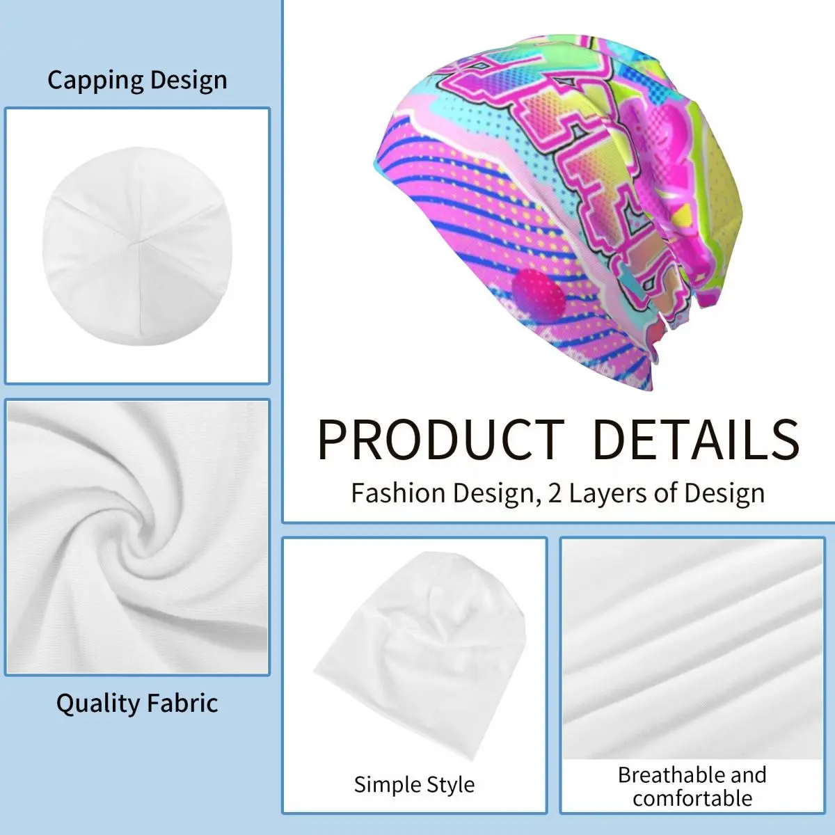 Hatsune Miku Chemo Beanie Cap Women Men Winter Streetwear Skullies Cap Bonnet Knitted Hat