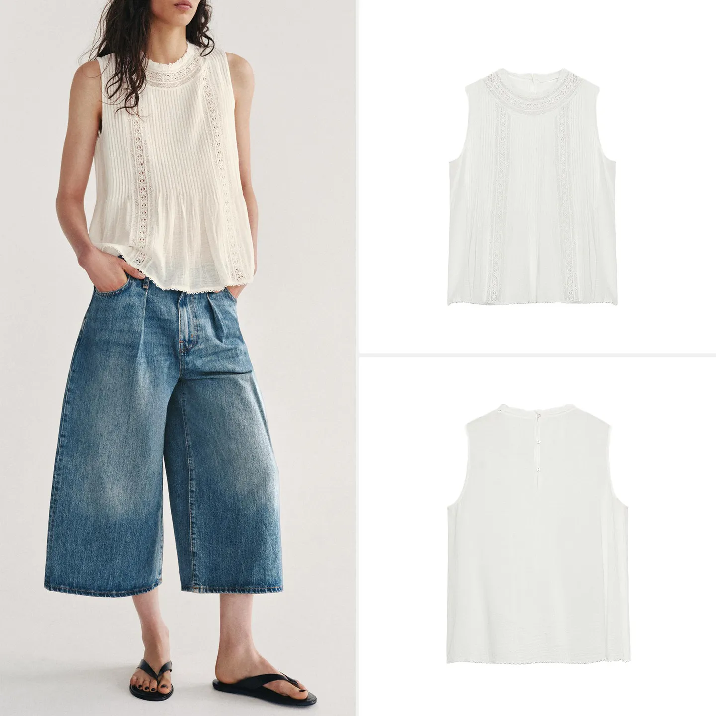 

Sweet Loose Sleeveless round Neck Embroidered Shirt Women's Fashion 2026 Summer Style Casual Comfortable Breathable Blouse