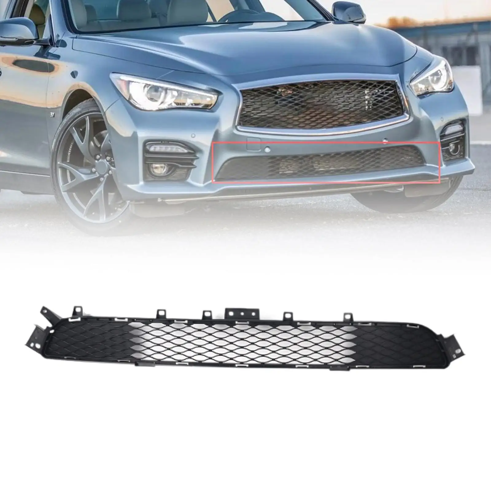 

Передняя Нижняя решетка 622544HB4A для Infiniti Q50 Sport 14-17 аксессуар