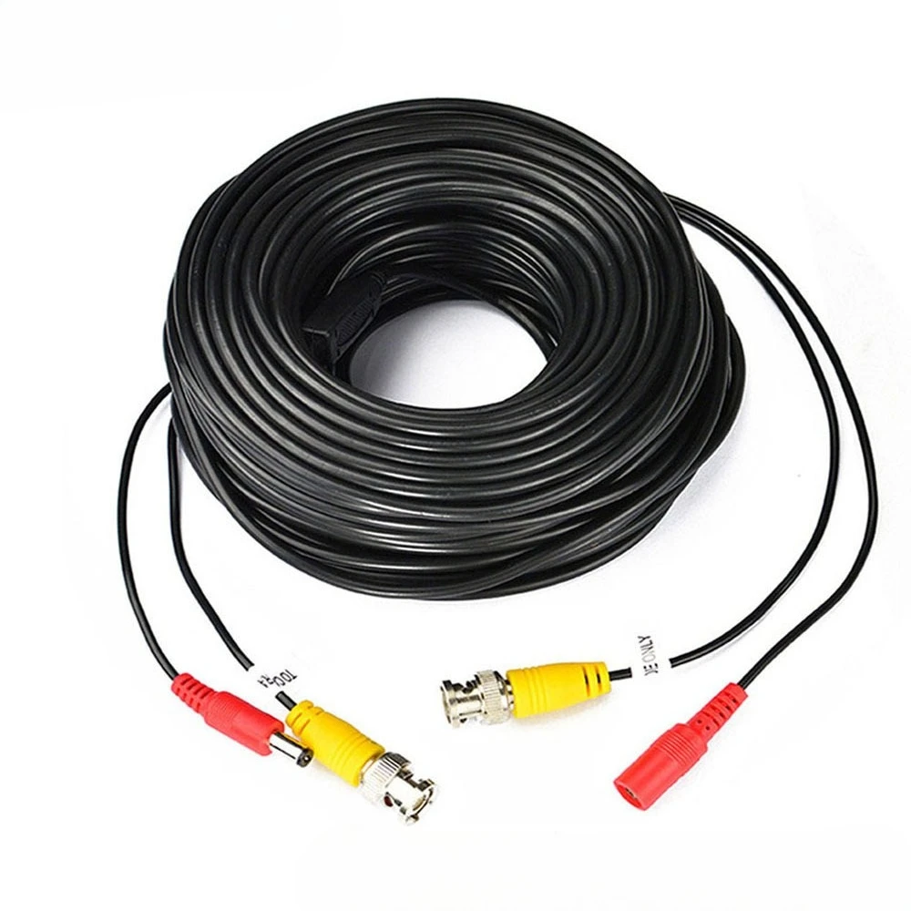 BNC+DC Combined Video Power Extension Cable, BNC DC Integrated Cord for Security Camera, 5‑50 Meters Multiple Lengths Optional