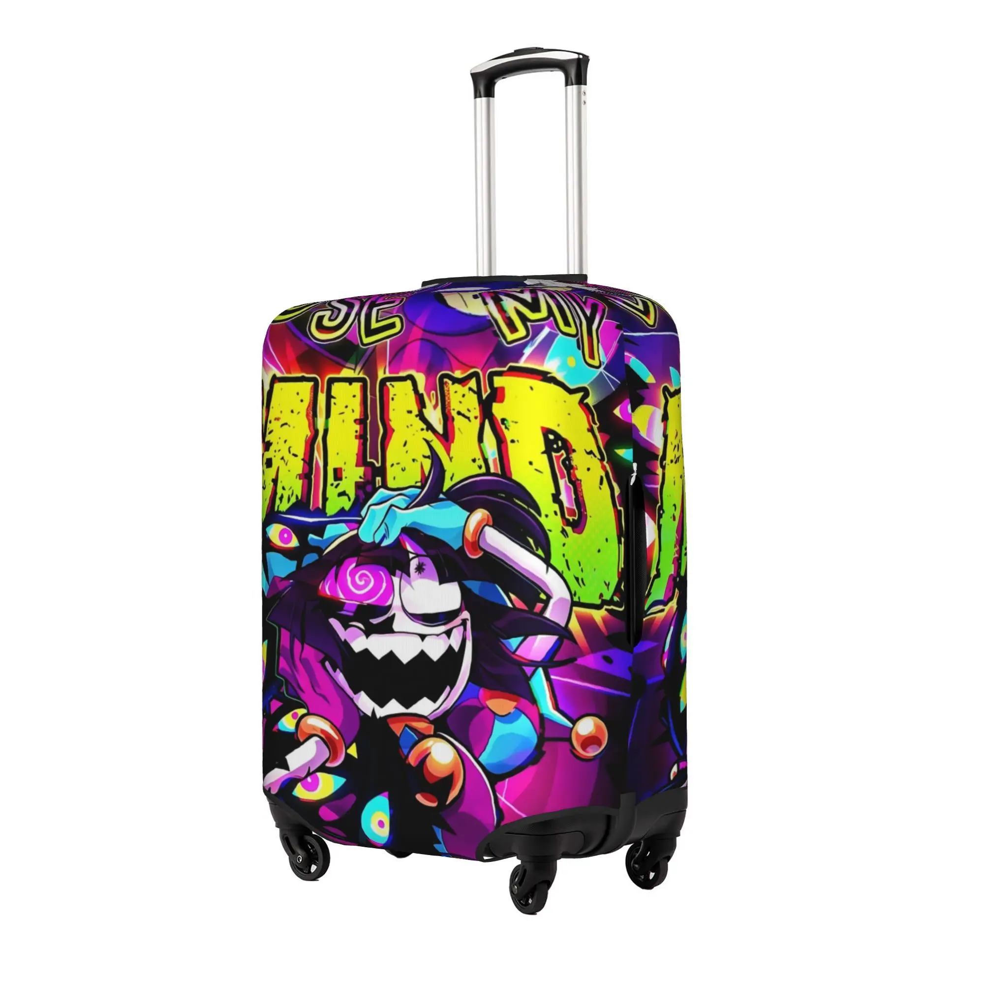 Custom Jax D-Digitals Circus Luggage Cover Protector Fashion Black Humor Anime Travel Suitcase Covers for 18-32 Inch
