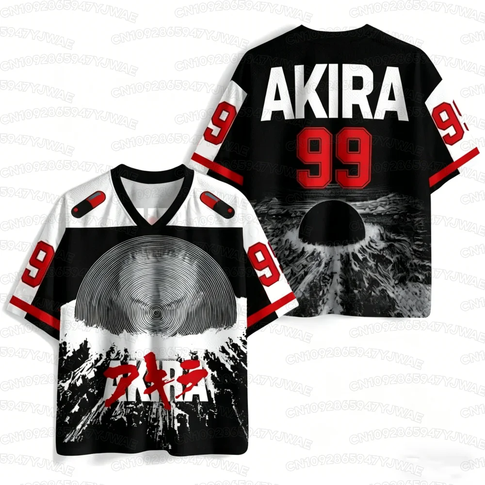 2026 Sommer Herren- und Damenmode Neues Akira 3D-Druck Outdoor-Sport-Fitness-T-Shirt Streetwear Übergrößen-T-Shirt – Detail 7