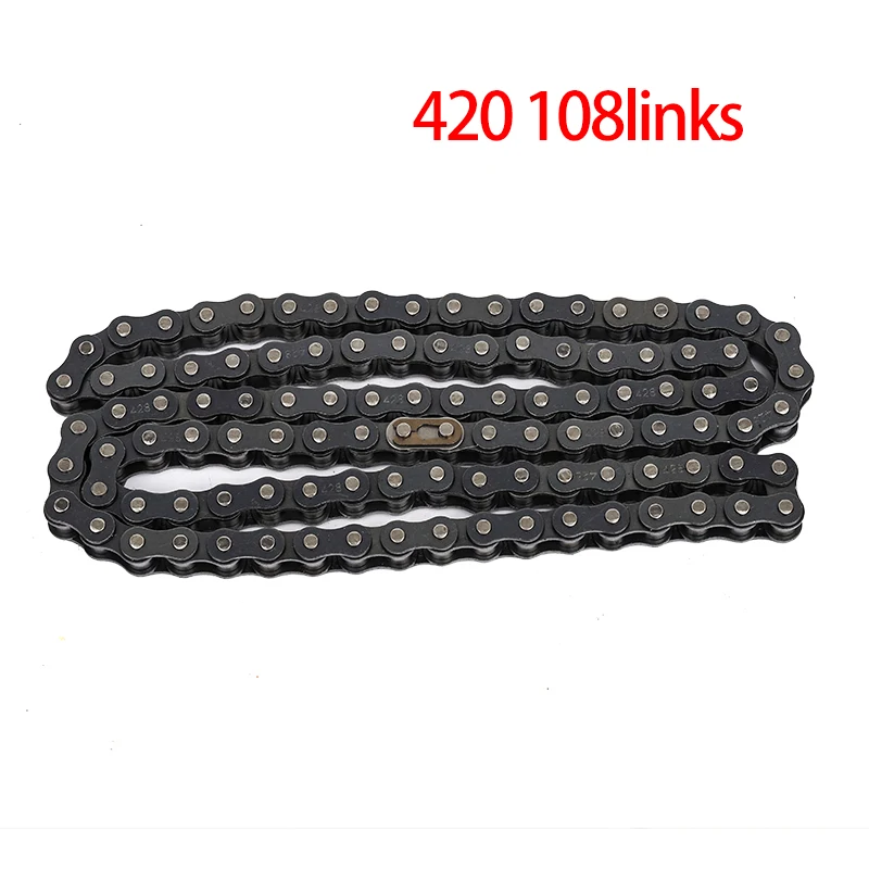 420 black chain 82/88/96/108 Links  For 50cc 70cc 90cc 110cc 125cc Pit Dirt Bike Scooter ATV Buggy Quad