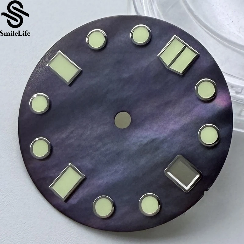 SmileLife Shell Lustre C3 quadrante luminoso verde 28,5 mm per accessorio viso orologio movimento NH35A