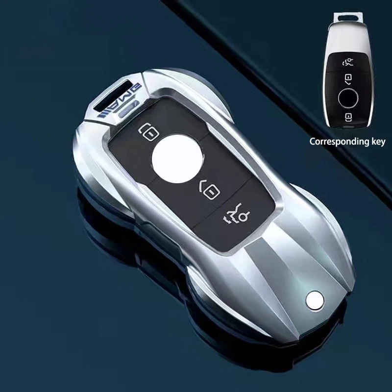 لمرسيدس بنز A B C E S CLA EQE CLS EQS EQA GLA GLB CLC GLE CLB AMG GLS CLS حافظة مفاتيح من سبائك الزنك تصميم خارجي للسيارة الرياضية