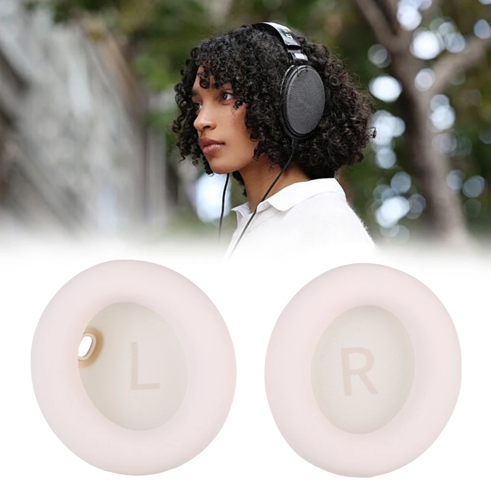 1Pair Replacement Ear Cushion Memory Foam Headphone Earpads Protein Leather Headset Ear Cushions for Anker Soundcore Space One