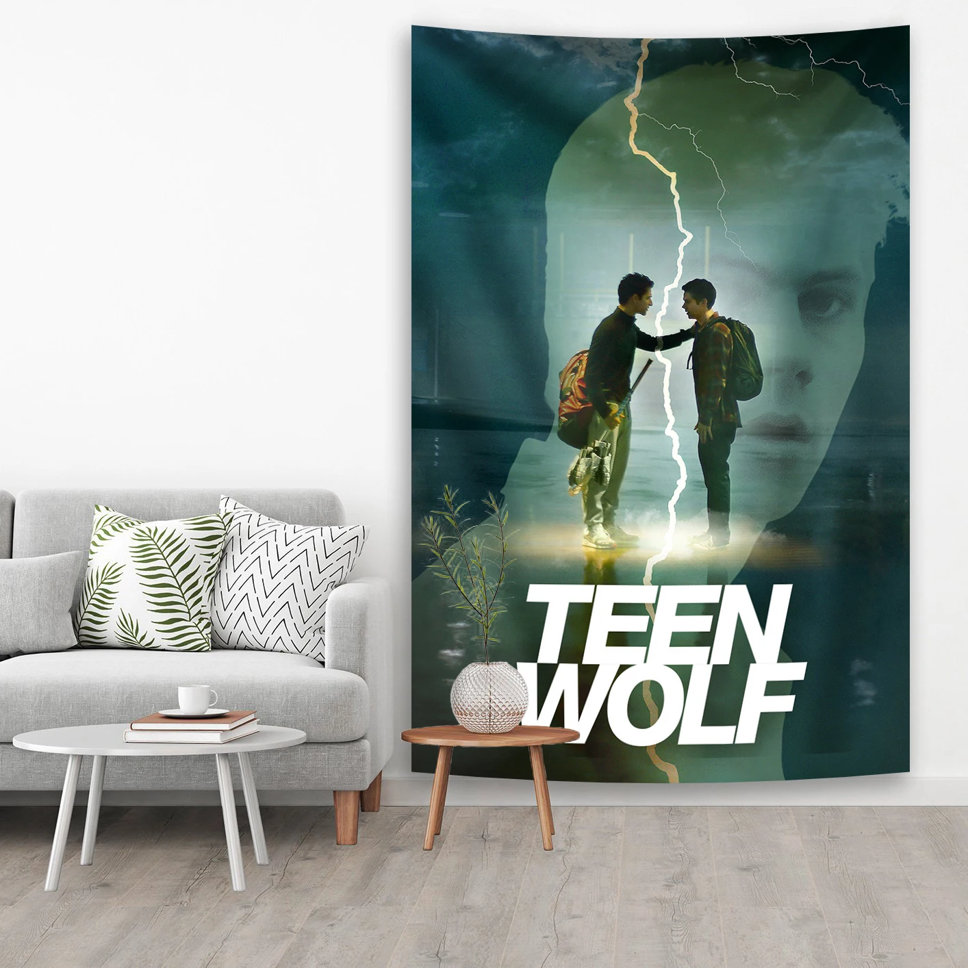 

Teen Wolf Tv Show Poster Tapestry Hippie Psychedelic Living Room Decoration Bedside Hanging Cloth