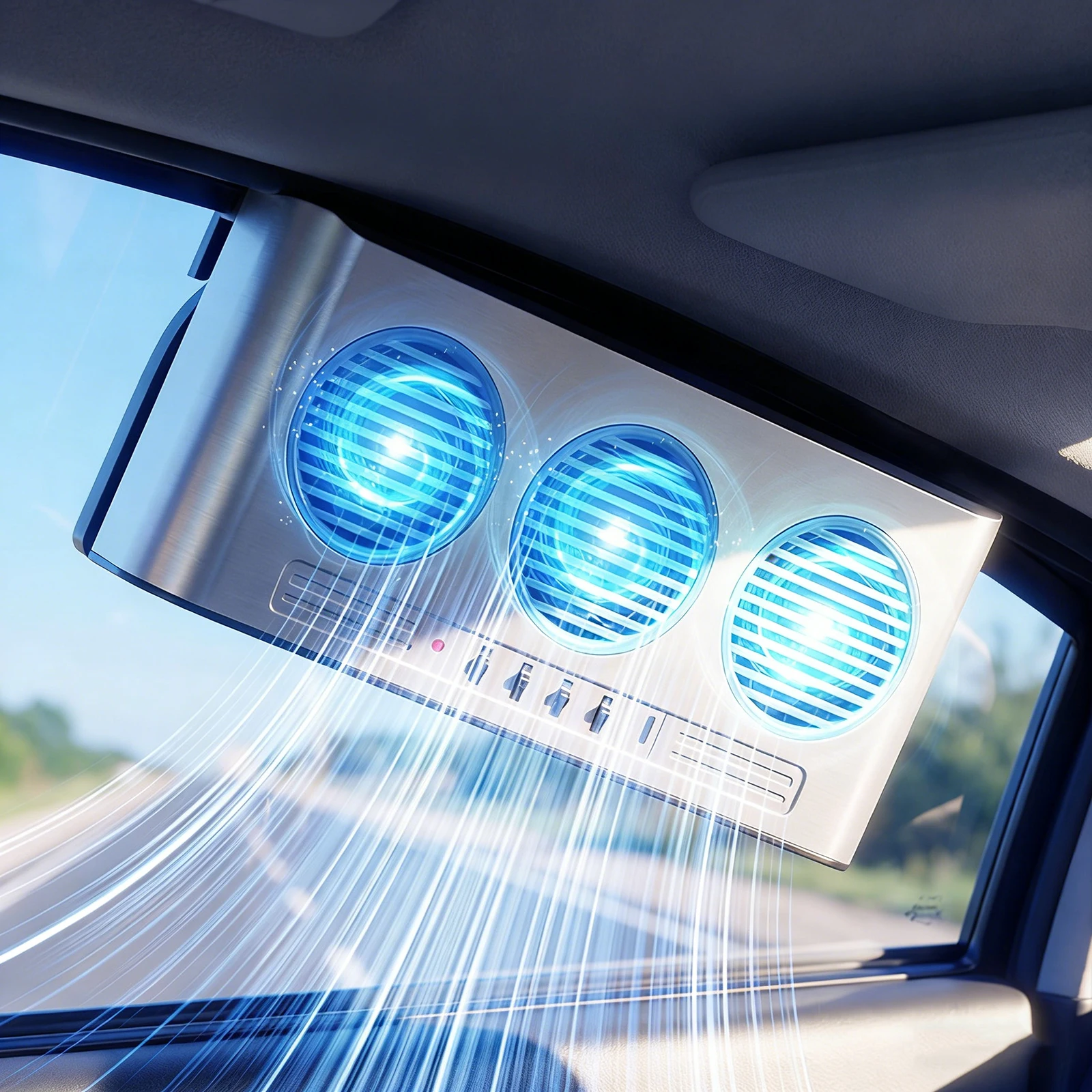 

Солнечный вентилятор для автомобиля с 3 вентиляторами, 5000 об/мин, для охлаждения и вентиляции салона автомобилей, фургонов и внедорожников