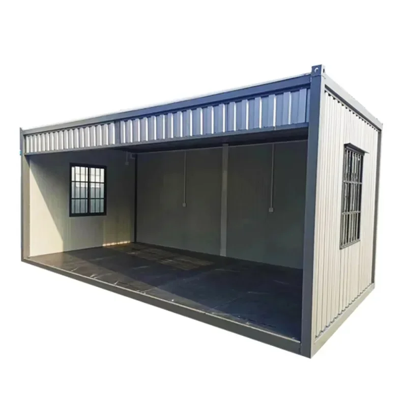 Light Steel Prefabricated House 20 Feet Prefabricated Flat Packaging Modular Corrugated Container House for Household Use