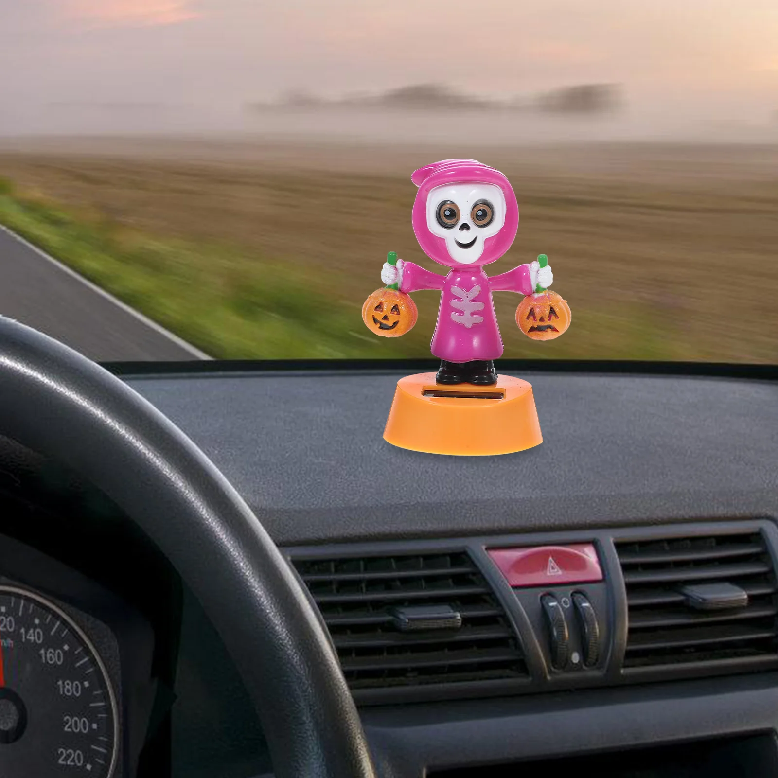 Kürbis Ornamente Solar Tanzen Geist Dekor Halloween Schütteln Kopf Figuren Auto Schlafzimmer Tisch Home Dekoration Kunststoff