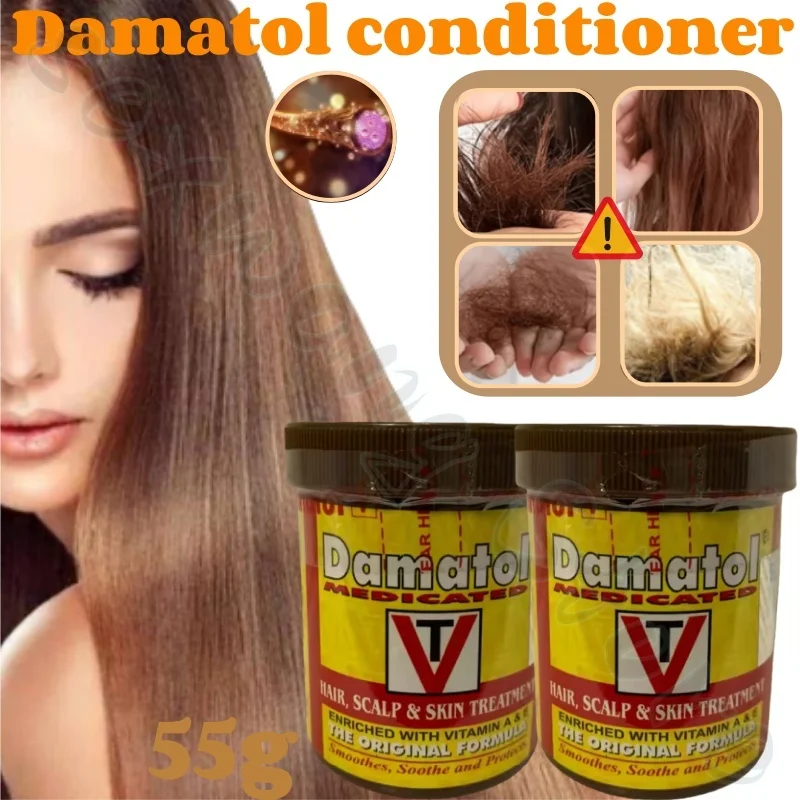 

Damatol conditioner moisturizes, smoothes, repairs split ends, softens dry scalp, cares to improve dryness 55g